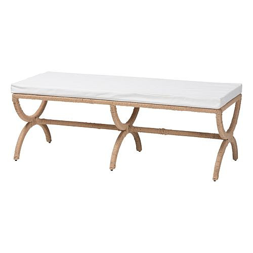 bali & pari Wholesale Interiors bali and pari Maliyah Japandi Jute Bench | HSN