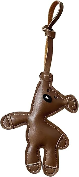 Brown Bear Bag Charm, Cute Bear Charm for Purse Handbags Bag Accessories Car Charms PU Teddy Bear... | Amazon (US)