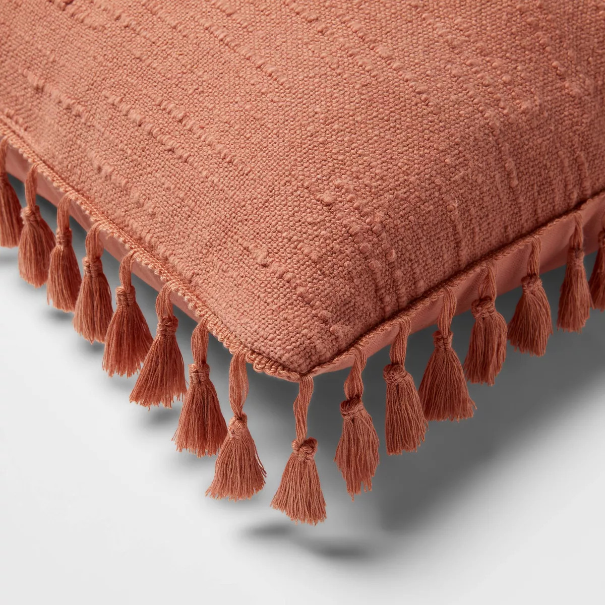 Euro Textured Slub Tassel Decorative Throw Pillow - Threshold™ | Target