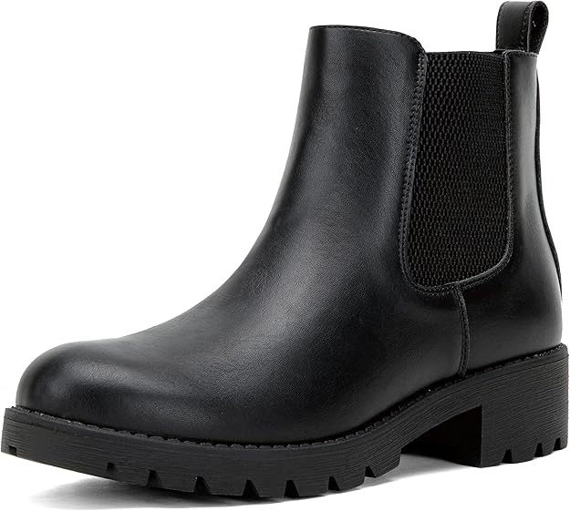 Vepose Women's 9607 Chelsea Ankle Boots Pull-On Booties for Women | Amazon (US)