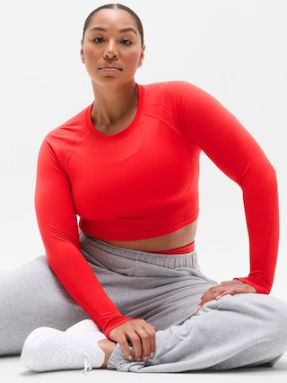 Momentum Flex Crop Top | Athleta