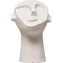 Bloomingville 8.25" H Cement Face Sculpture, White | Amazon (US)