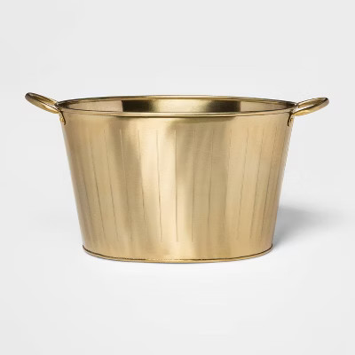 3.7gal Oval Beverage Tub Gold Finish - Project 62™ | Target