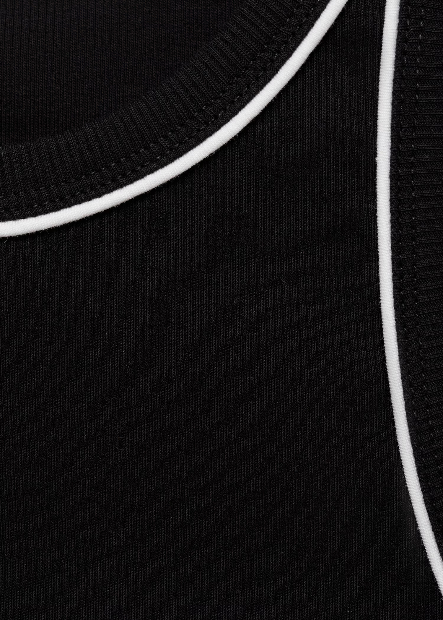 Cotton top with contrasting piping - Women | MANGO USA | MANGO (US)