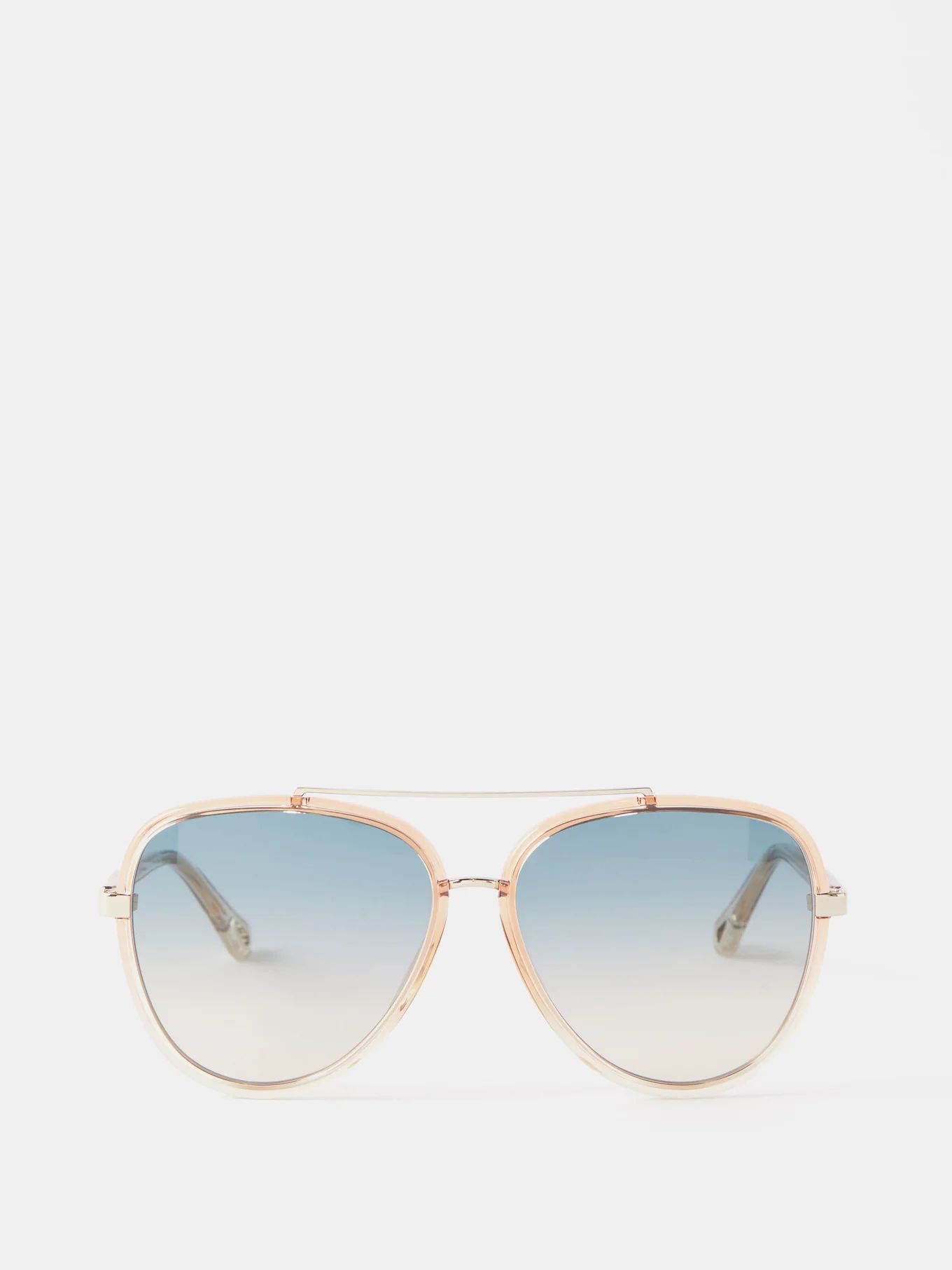 Franky aviator acetate sunglasses | Chloé | Matches (US)