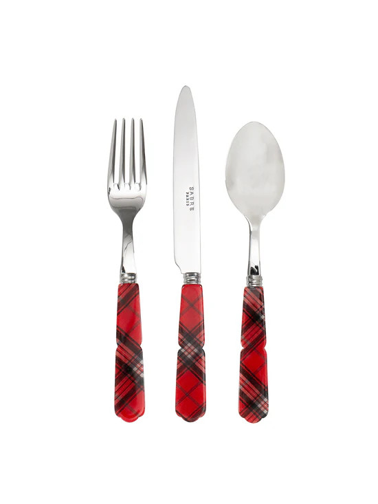Sabre Paris Royal Stewart Tartan Dessert Set | Weston Table