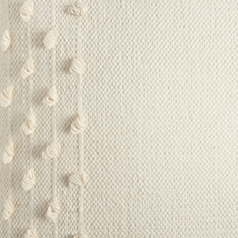 Wanda June Home Textured Cotton Tassel Pillow by Miranda Lambert, Ivory, 20"x20" | Walmart (US)