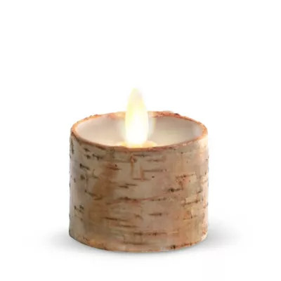 Luminara® Birch Real-Flame Effect Tealight Candle in Ivory (Set of 2) | Bed Bath & Beyond