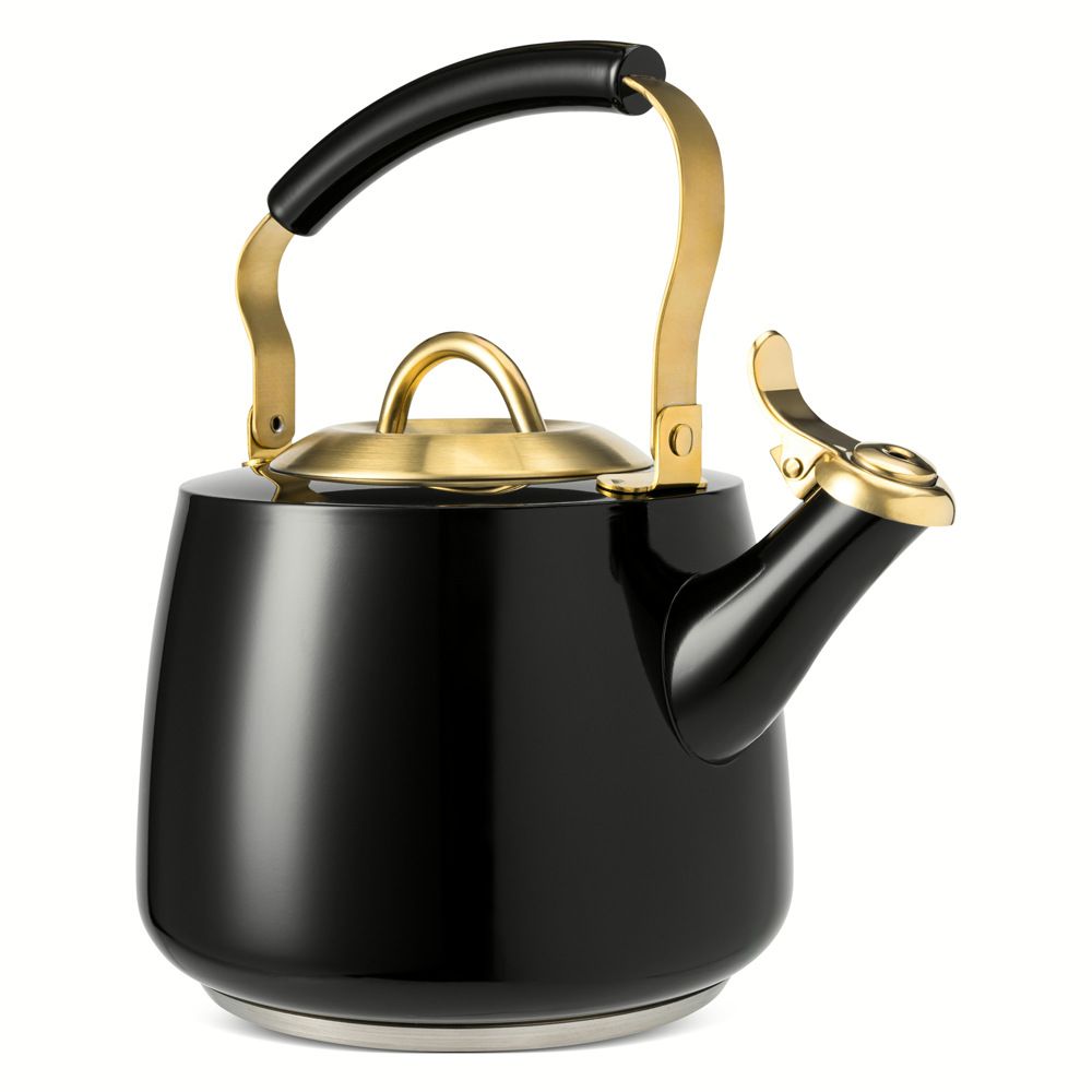 Thyme & Table 1.9QT Stainless Steel Whistling Stovetop Tea Kettle, Black | Walmart (US)