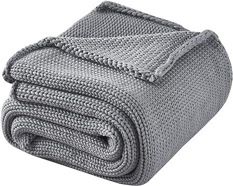 Knitted Weighted Blanket(60"x80" 15lbs) Cooling Chunky Knit Heavy Blanket for Adults Braided Croc... | Amazon (US)