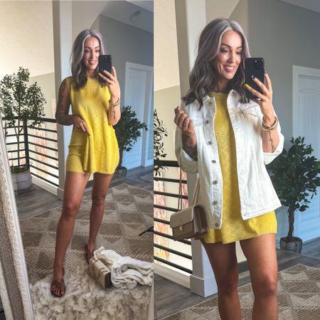 Free people inspired 2 piece set! I have this in black as well, I’m loving yellow for summer! Wearing size Medium. Jacket is also size M.

#LTKOver40 #LTKStyleTip