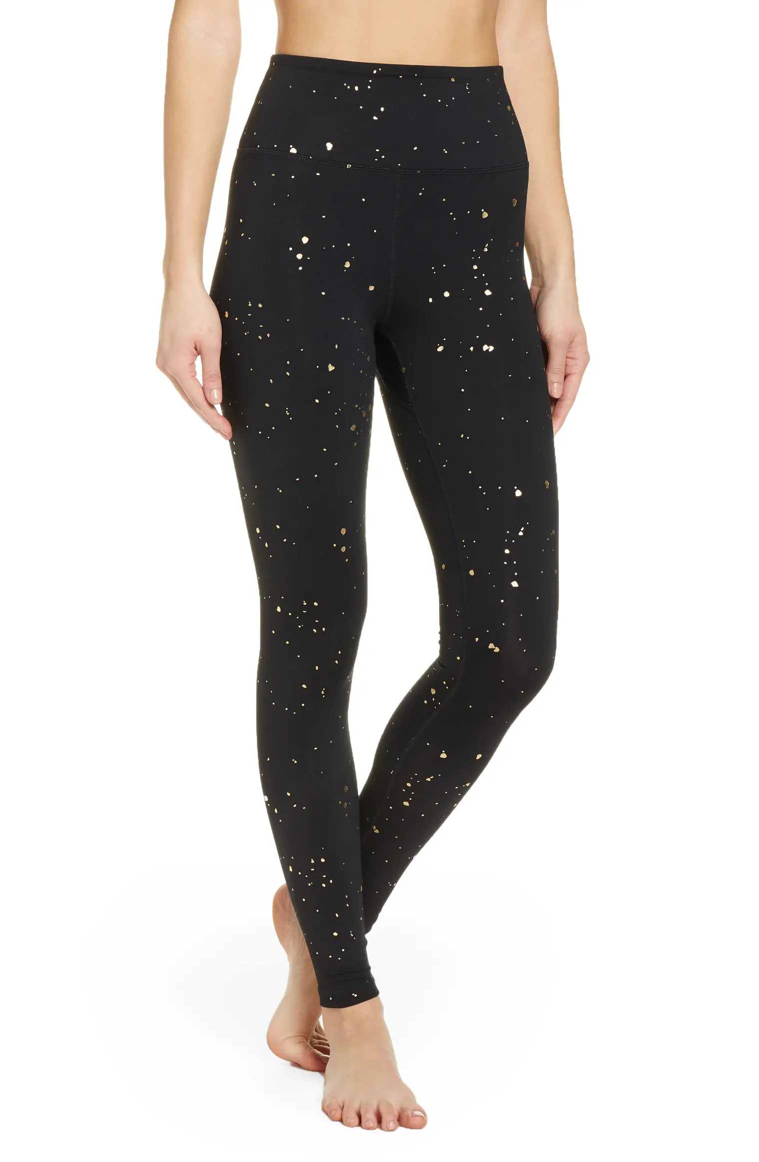 Foil Print High Waist Leggings | Nordstrom