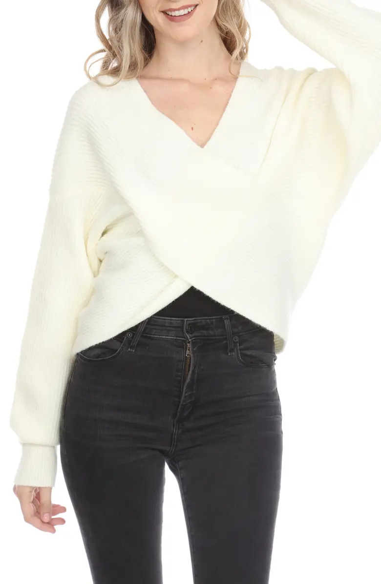 RAIN AND ROSE Twist Front Sweater | Nordstromrack | Nordstrom Rack