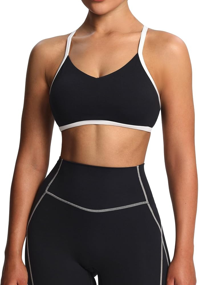 Aoxjox Women's Color Block Blair Bra | Amazon (US)