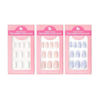 Olive & June Press-On Nails - Bestsellers Pack - Floral Doodle/Swan/Tutu - 96ct/3pk | Target