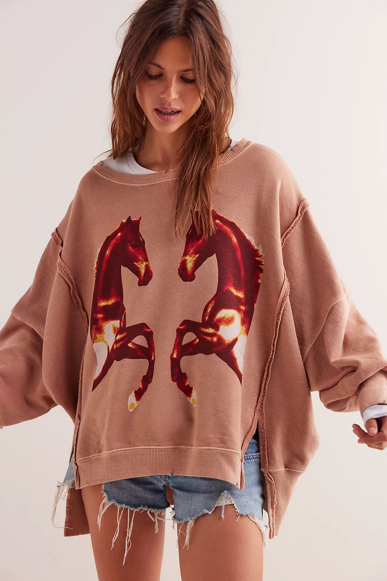 We The Free Graphic Camden Pullover | Free People (Global - UK&FR Excluded)