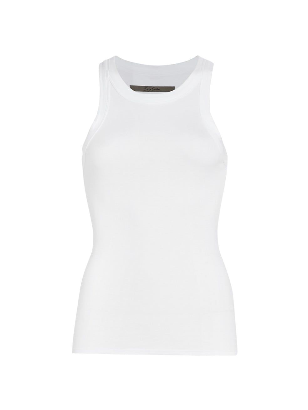 Enza Costa Scoopneck Jersey Tank | Saks Fifth Avenue