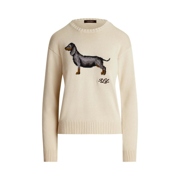 Intarsia-Knit Dachshund Cotton Jumper | Ralph Lauren (UK)
