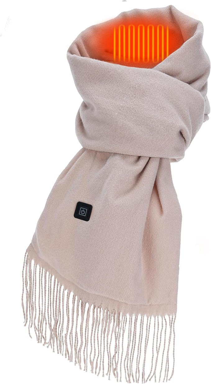 Mailbox Heated Scarf–5000mAH Rechargeable Electric Neck Warmer for Women&Men,3 Heating Levels W... | Amazon (US)