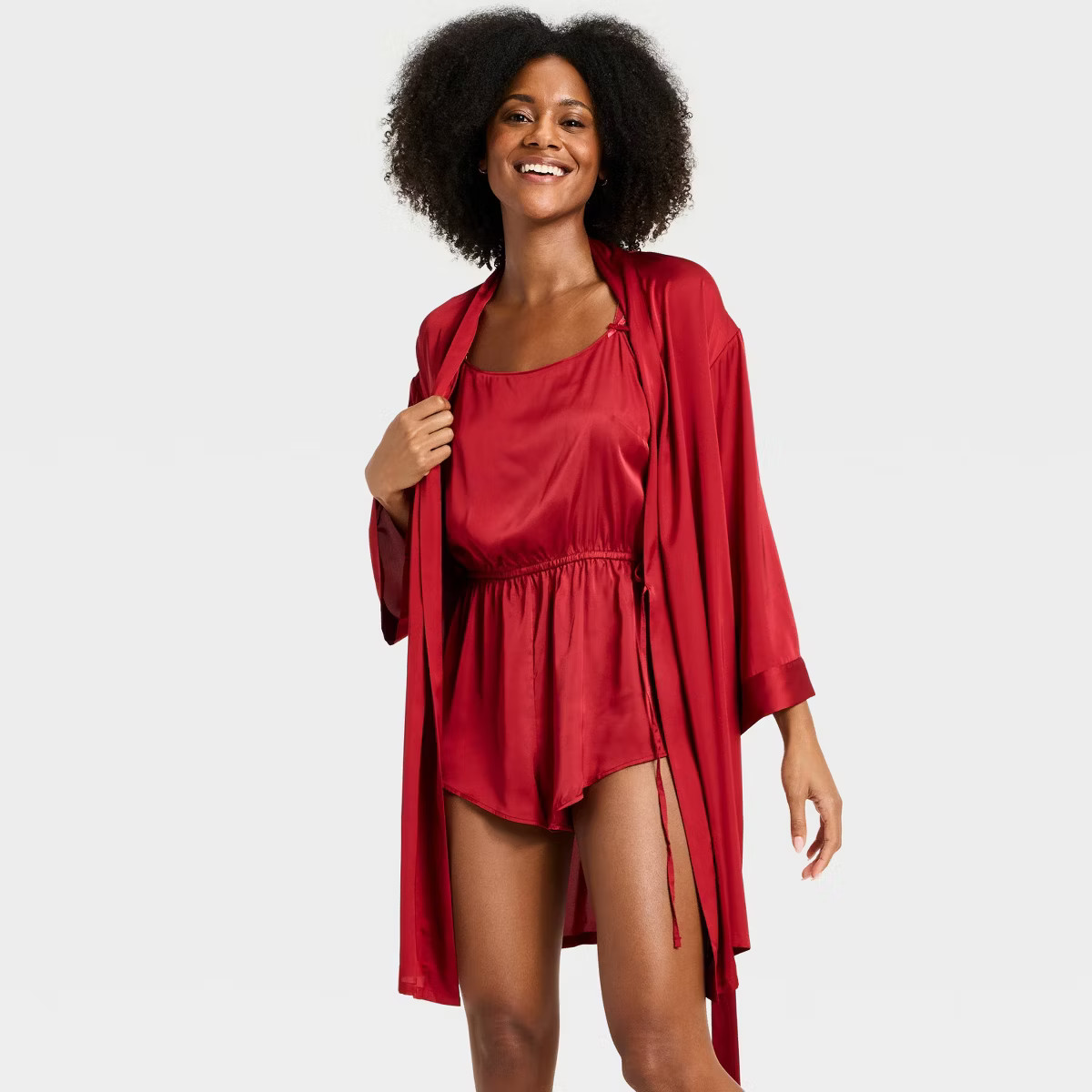 Women's Short Satin Robe - Auden™ | Target