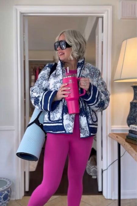 Amazon activewear again! Plus I love the pink! Threw my favorite quilted jacket over it to pull it together for running errands.

Activewear, pink activewear, midsize style, midsize active, over 40 style, casual mom outfitt

#LTKover40 #LTKmidsize #LTKfitness