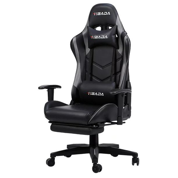Hbada Gaming Chair Racing Style Ergonomic High Back Computer Chair with Height Adjustment, Headre... | Walmart (US)