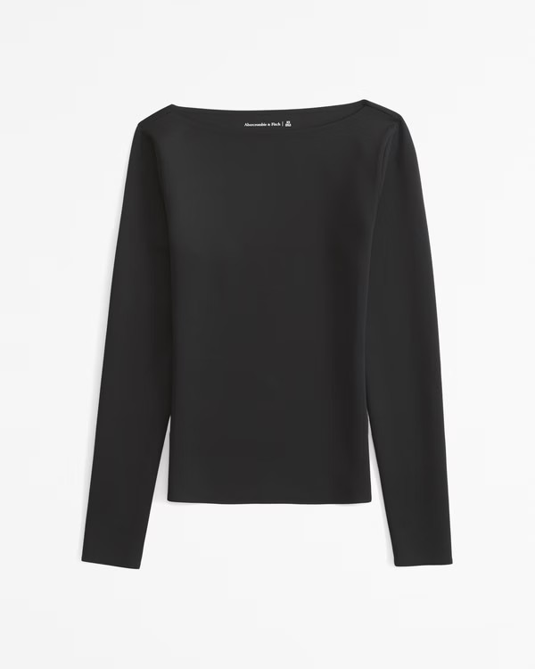 Soft Matte Seamless Tuckable Baby Tee | Abercrombie & Fitch (US)