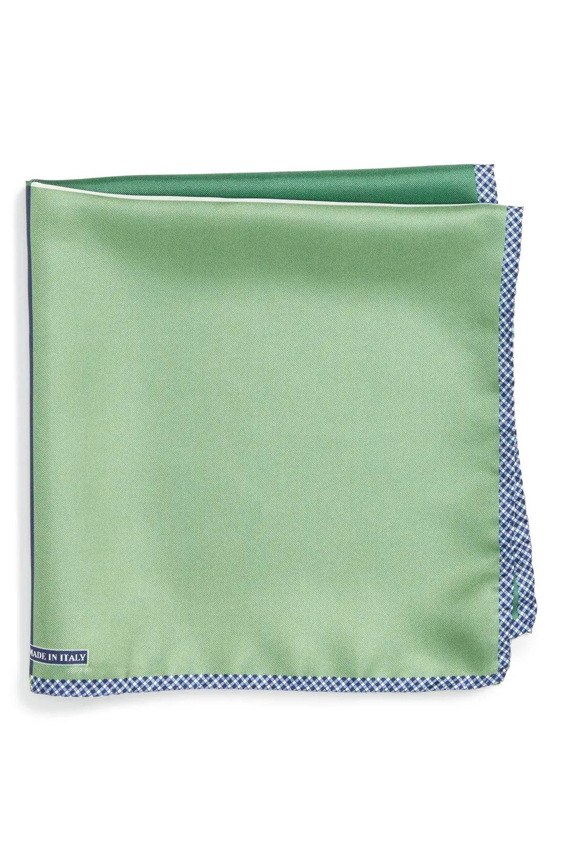 Men's Nordstrom Men's Shop Panel Silk Pocket Square, Size One Size - Green | Nordstrom