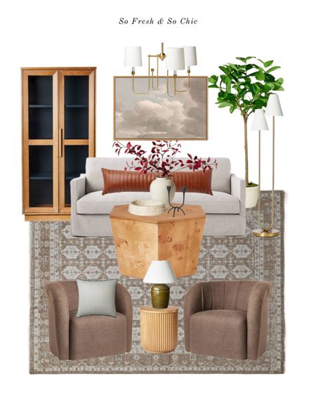 Affordable Studio McGee and Target Threshold living room decor!
-
Affordable home decor - studio mcgee sofa - studio mcgee armchair - studio mcgee burl coffee table - studio mcgee Persian printed rug - studio mcgee floor lamp - target glass door wood cabinet - affordable display cabinet - library cabinet - olive green ceramic table lamp Target - faux ficus tree Studio McGee - vintage cloud wall painting Etsy - affordable art - white chandelier Target - studio mcgee throw pillows - leather lumbar throw pillow - living room design 

#LTKunder100 #LTKhome