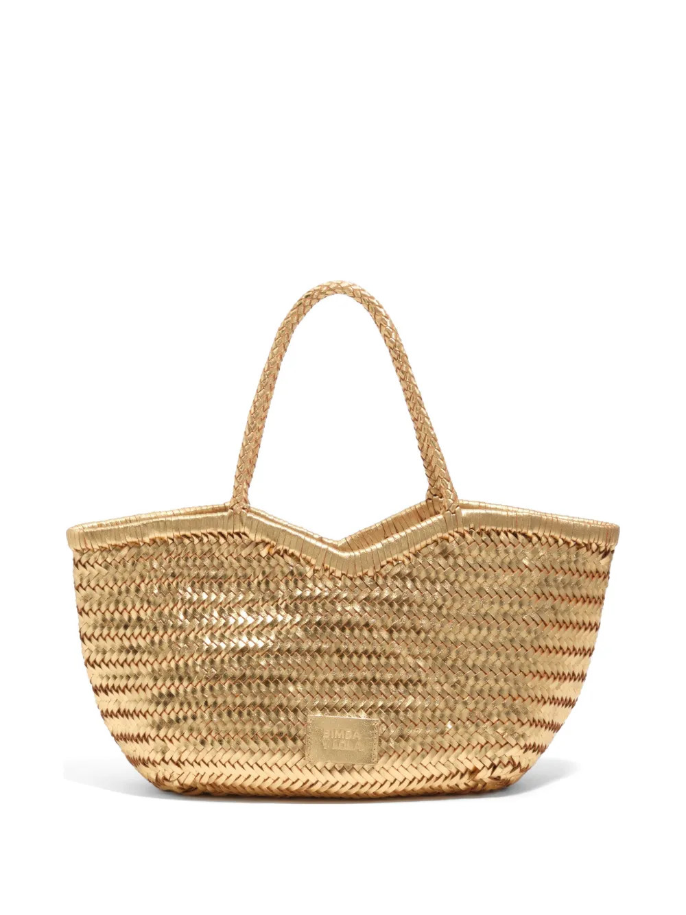 Bimba y Lolawoven top-handles large leather tote bag | Farfetch Global