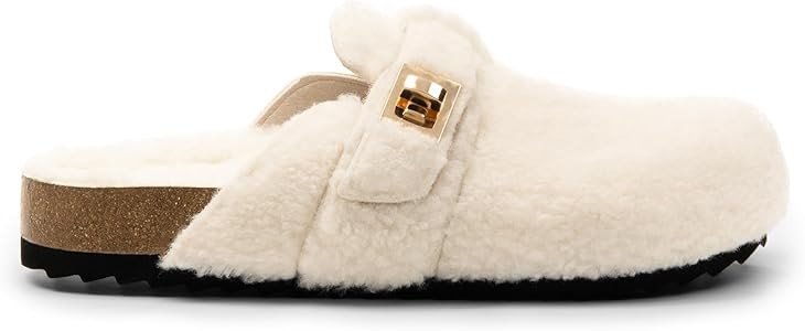 DREAM PAIRS Women's Suede Clogs for Women Mules Cork Footbed Work Shoes with Arch Support | Amazon (US)