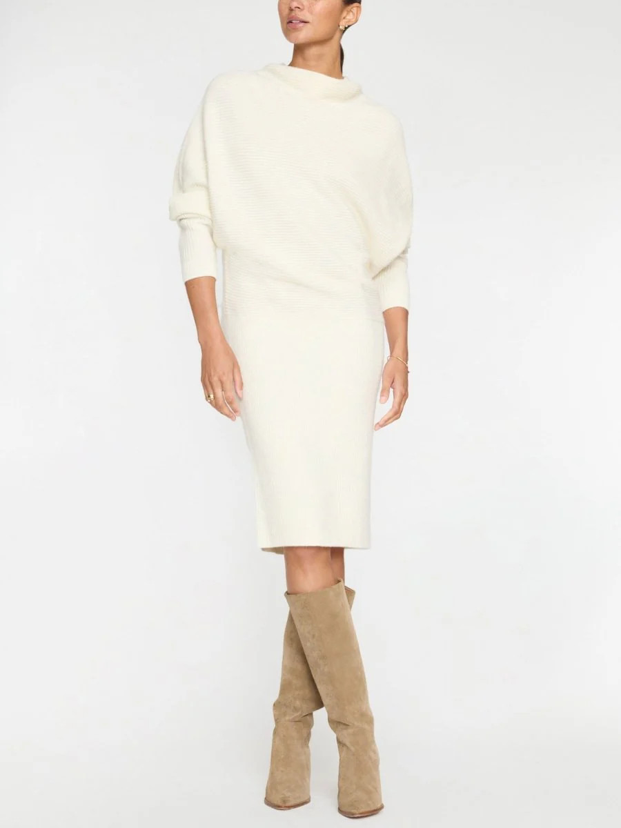 Women's Clede Sweater Dress in Ivory | Brochu Walker | Brochu Walker