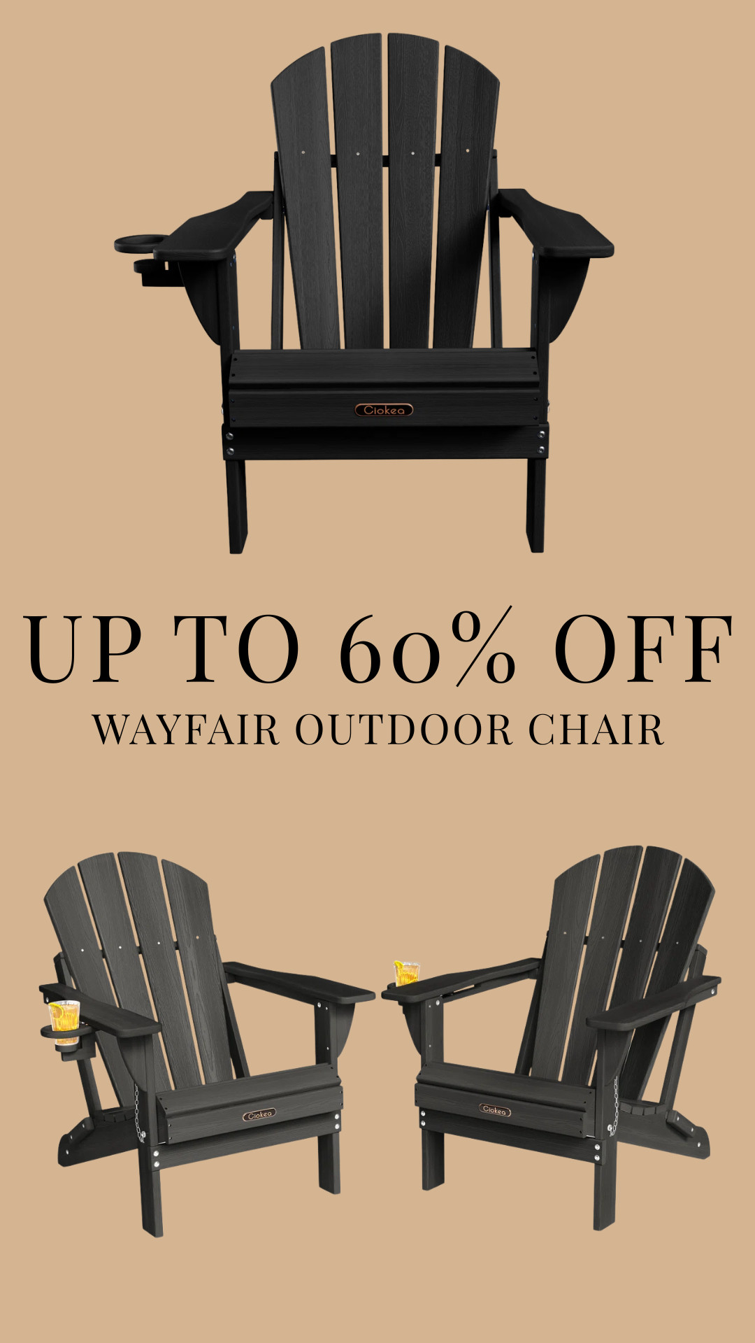 Up to 60% off this outdoor chair from Wayfair! Limited time deal!

furniture, home decor, interior design #Wayfair 

 #LTKHome #LTKSaleAlert