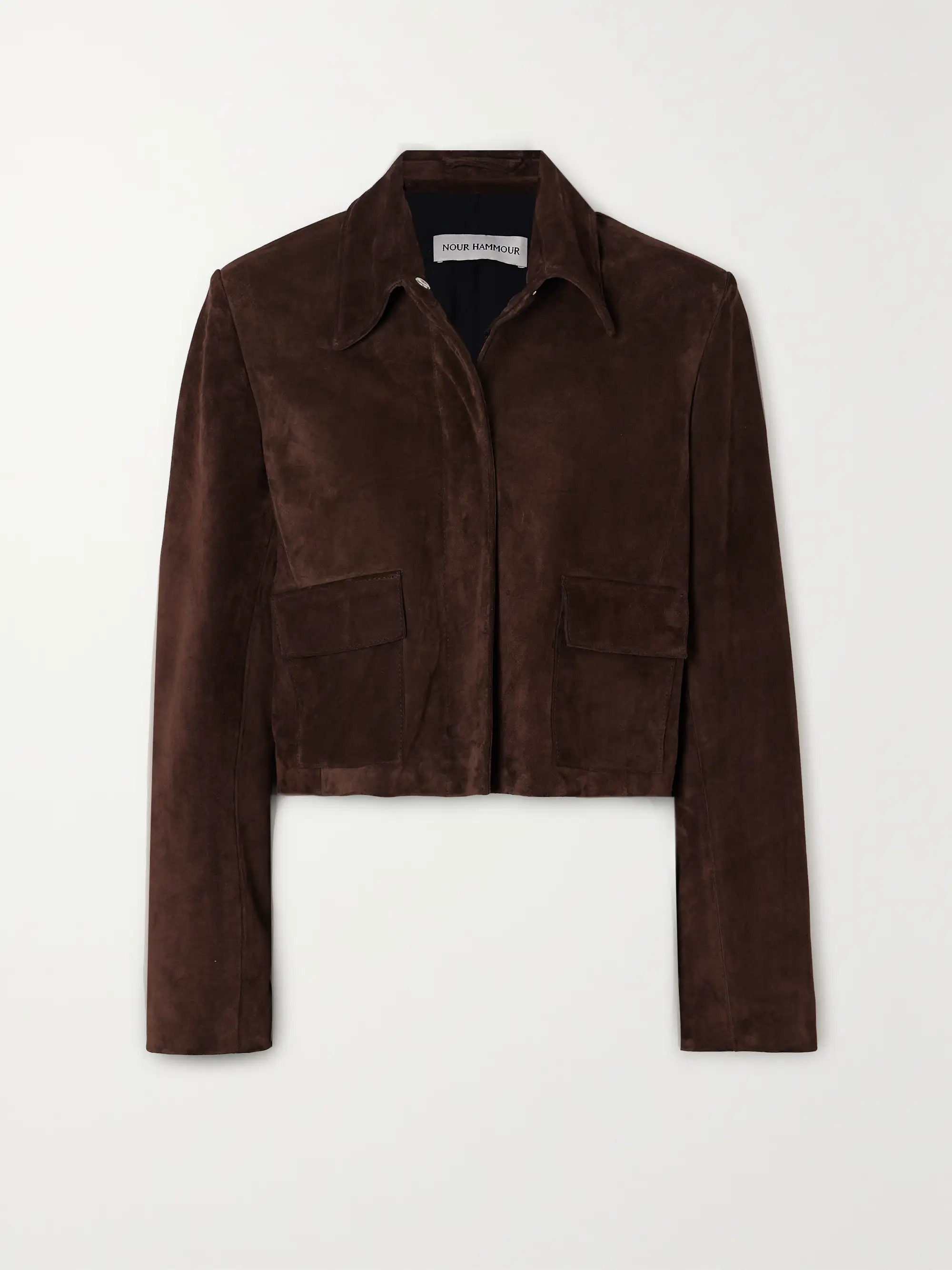 NOUR HAMMOUR Bleeker suede jacket | NET-A-PORTER | NET-A-PORTER (US)