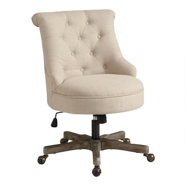 Elsie Upholstered Office Chair | World Market