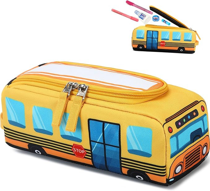 LEDAOU Cute Pencil Case for Kids Girls Boys Pencil Pouch kawaii Pen Pencil Box Bag Holder for Sch... | Amazon (US)