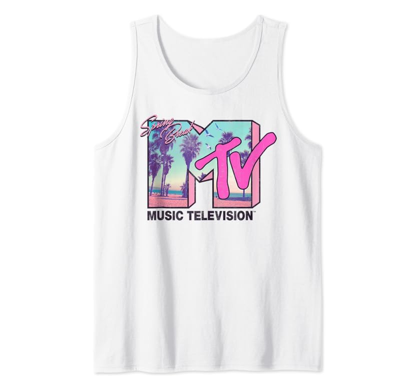 MTV Logo Spring Break Beach-side Tank Top | Amazon (US)