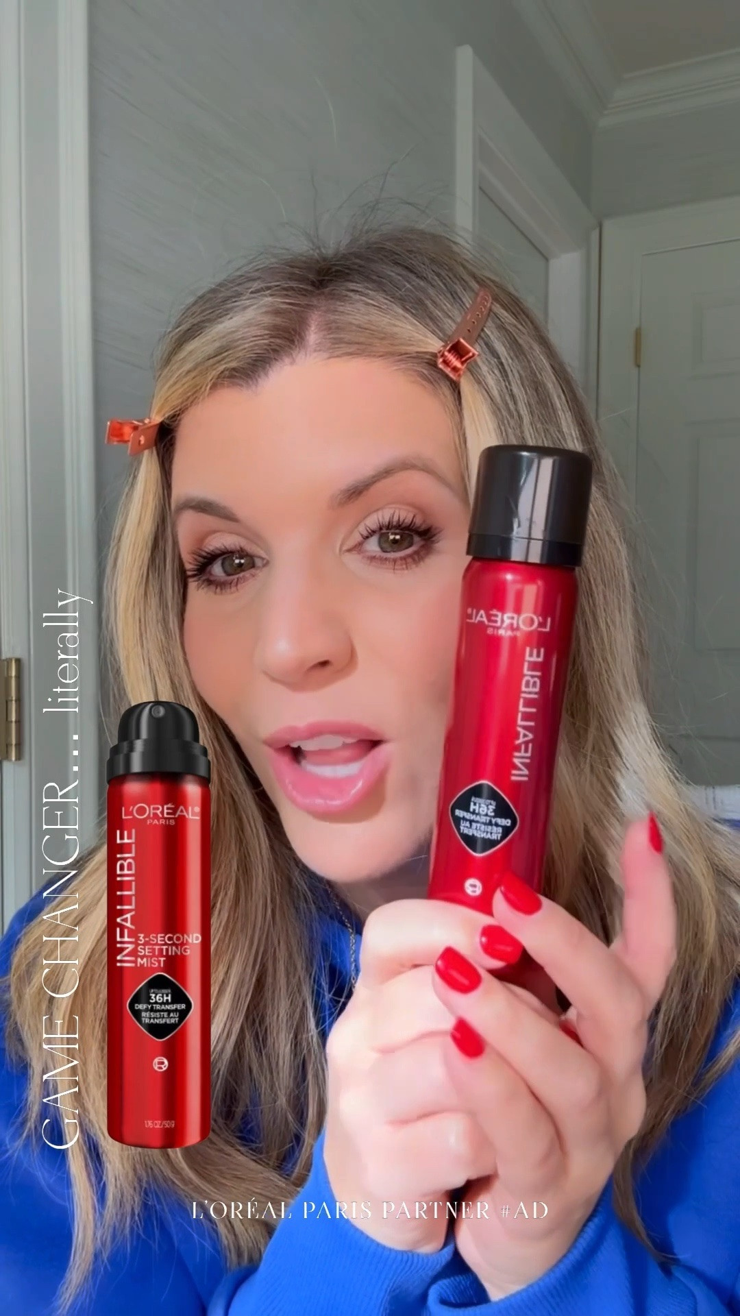 #LOrealParisPartner #ad One of my favorite beauty discoveries of 2025 just so happens to be from the drugstore! 💄 The @lorealparis Infallible Setting Spray has quickly become a staple in my kit — from wedding days to work days to game days, it keeps your makeup locked in all day long. Sweat-proof, waterproof, transfer-proof, and totally reliable. The best of the best!

Comment SHOP and I’ll send you the link to browse!

@Target @targetstyle
#Ad #TargetPartner #LOrealParisPartner #LOrealParisMakeup #LOrealParisCosmetics #Target

#LTKBeauty #LTKOver40 #LTKGiftGuide