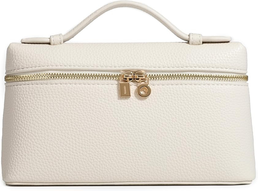 Rejolly Small Pouch Bag for Women Top-Handle Gold Hardware Leather Handbag Crossbody Trendy Purse | Amazon (US)