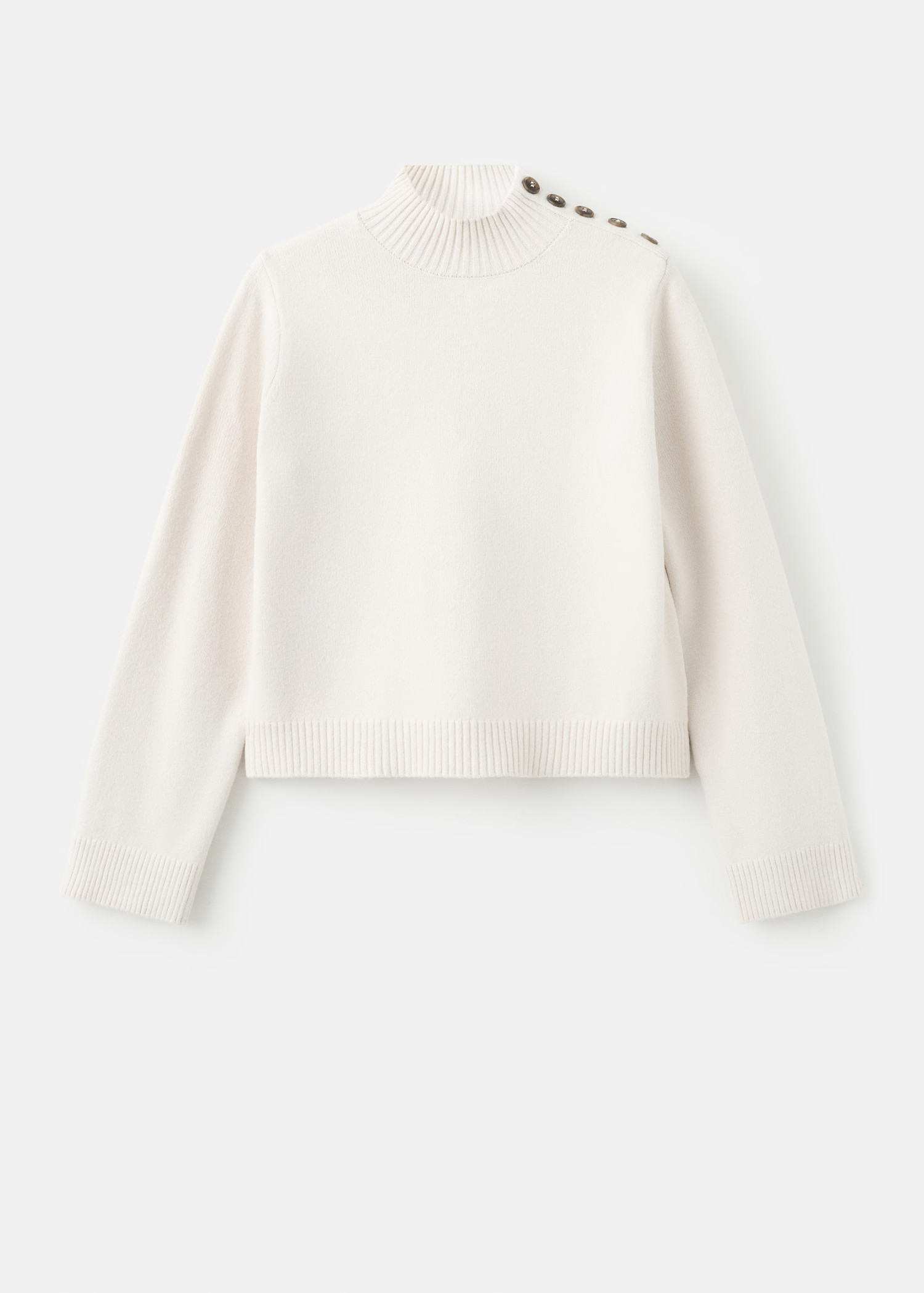 Perkins-neck sweater with button | Mango (US/MX/AU)