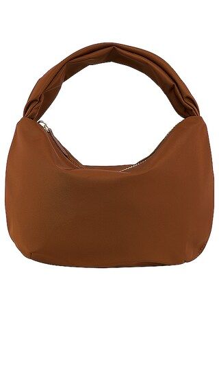 Round Handle Bag in Chocolate | Revolve Clothing (Global)