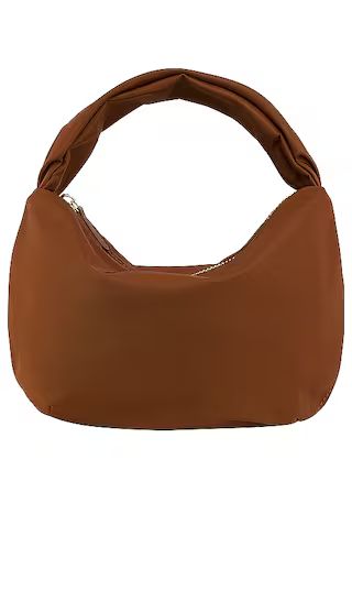Round Handle Bag in Chocolate | Revolve Clothing (Global)