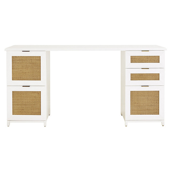 Hutton Standard Desk Modular Office Furniture | Ballard Designs, Inc.