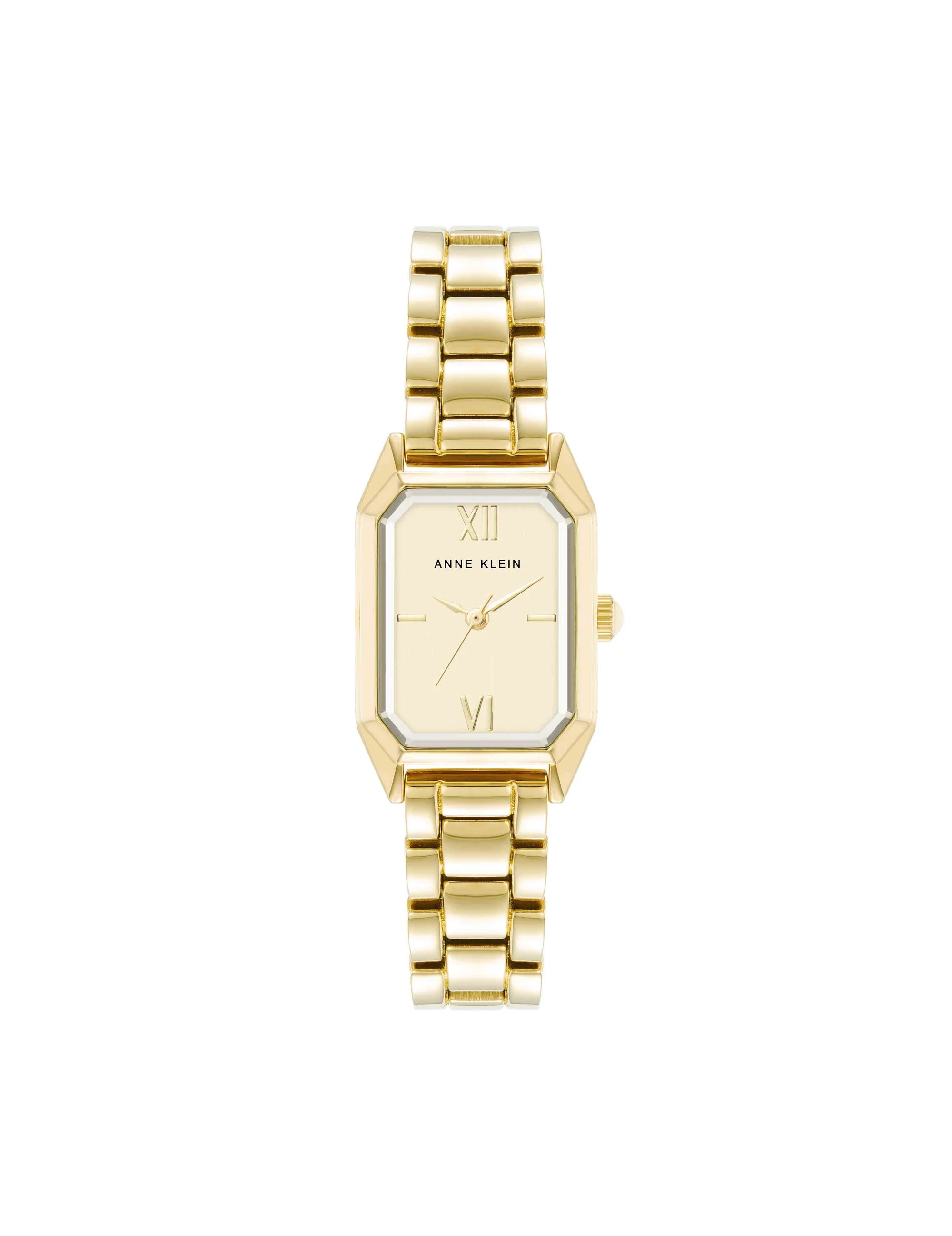 Petite Octagonal Shaped Metal Bracelet Watch | Anne Klein
