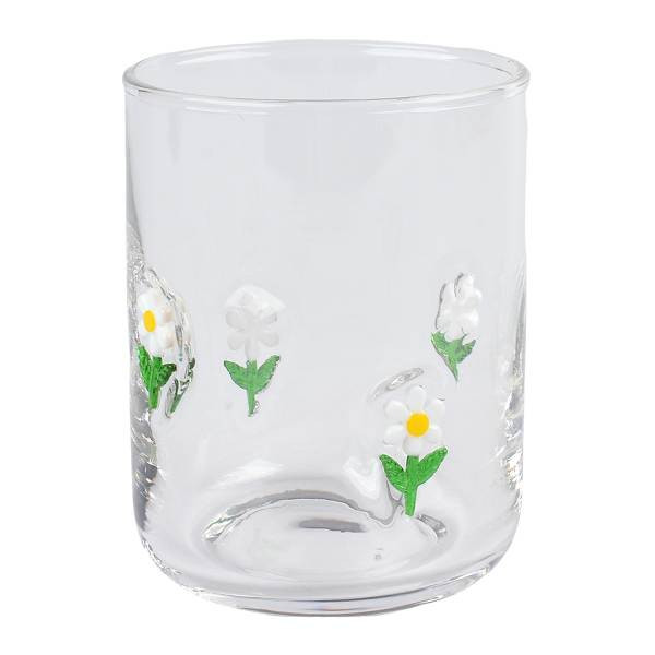 Clear Flower Icon Glass | At Home