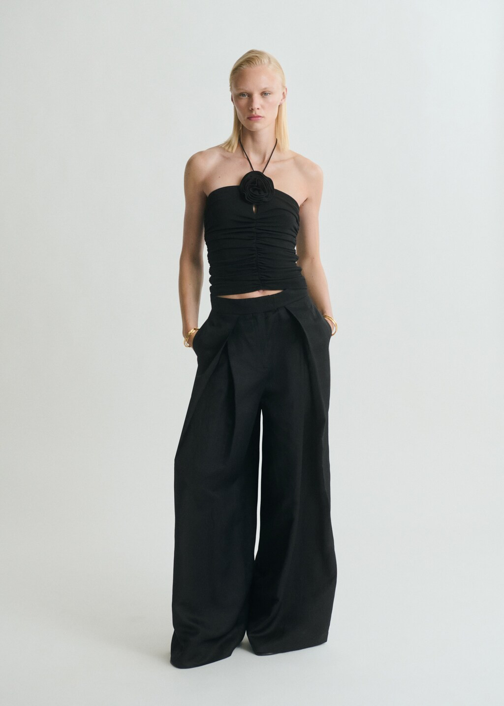 Floral halter top | Mango (US/MX/AU)