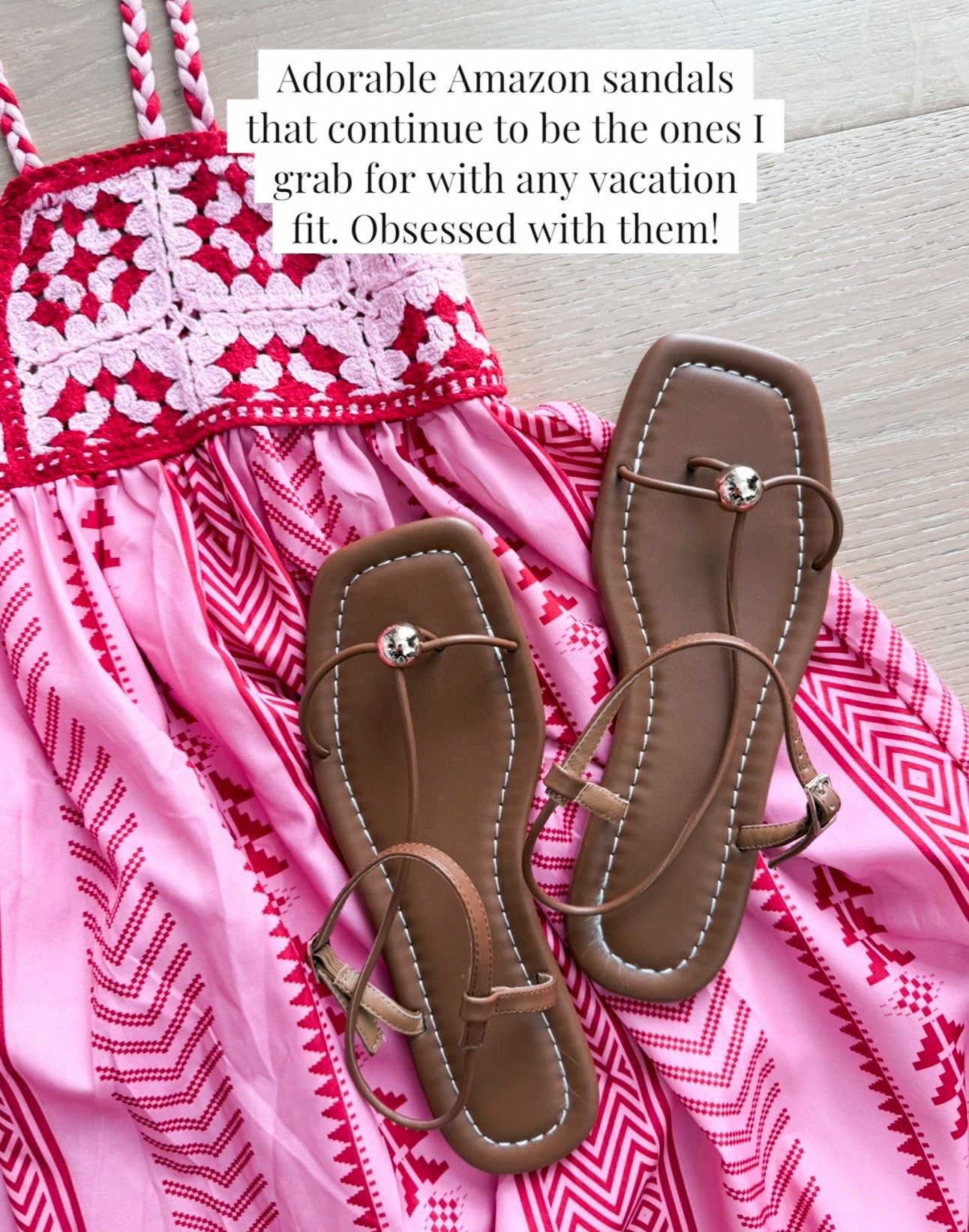 These sandals are my favorite! So comfortable and go with all kinds of vacation and resort looks

#LTKgrwm #LTKSeasonal #LTKOver40