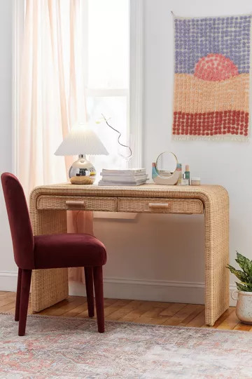 Marisol Rattan Desk | Urban Outfitters (US and RoW)