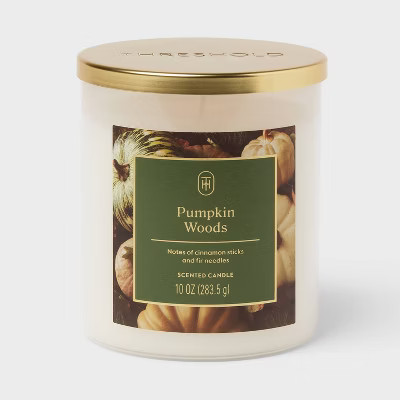 Lidded Pumpkin Woods Jar Candle 10oz - Threshold™ | Target
