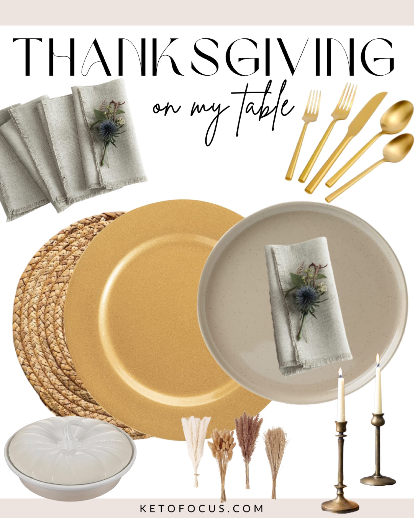 Decorating my Thanksgiving Table with this neutral rustic table scape. All from Amazon. 

#LTKhome #LTKHoliday #LTKSeasonal